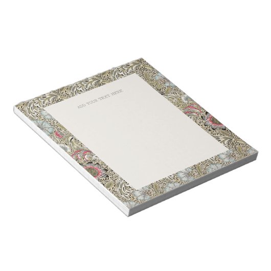 NOTITIEBLOK : WILLIAM MORRIS : CORNCOCKLE (Schuin)