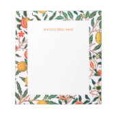 NOTITIEBLOK : WILLIAM MORRIS : GRANAATAPPELS (Voorkant)