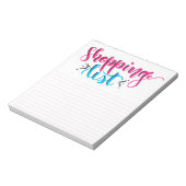 Notitieblok Winkellijst - Handtekening penseel (Linkerzijde)