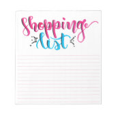 Notitieblok Winkellijst - Handtekening penseel (Voorkant)