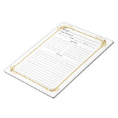 Notitieblok wit goudhoudend Multomap (Schuin)