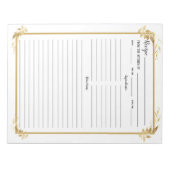 Notitieblok wit goudhoudend Multomap (Voorkant)