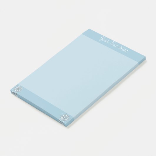 Notitieblok - Witte helm met tekst Post-it® Notes (Schuin)