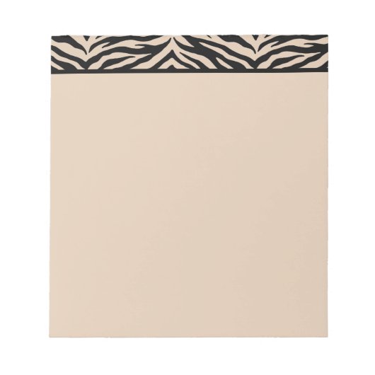 Notitieblok-Zebra Afdrukken Notitieblok (Voorkant)