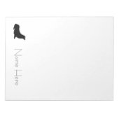 Notitieblok - Zegeltje Silhouette (Voorkant)