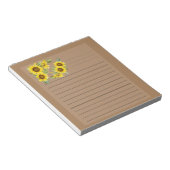 Notitieblok Zonnebloemen (Schuin)