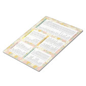 Notitieblokken op de lijst van kruidenierswaren (Schuin)