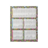  Notitieblokken op de lijst van kruidenierswaren,  (Linkerzijde)