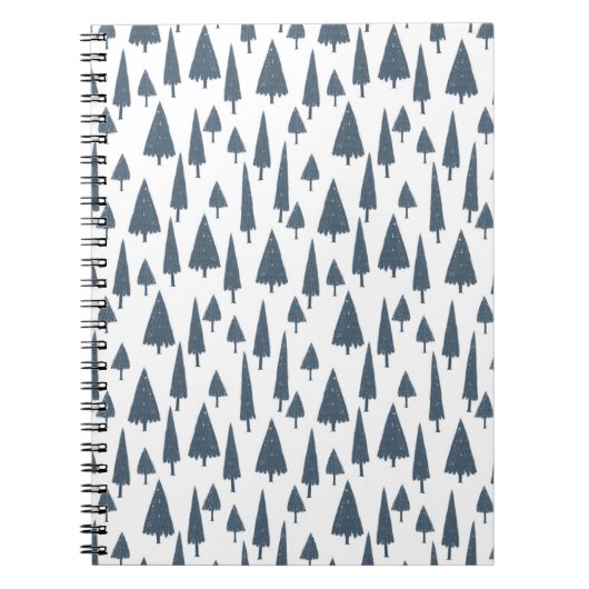 Notitieboek (16,5 x 22,2cm) - Kerstpatroon (Voorkant)