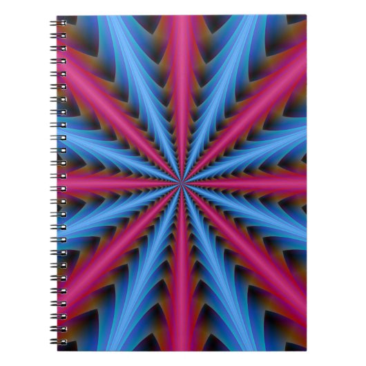 Notitieboek 16 Segmenten in Roze en Blauw (Voorkant)