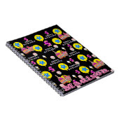 Notitieboek, #5 Happy 5th Birthday Nota's zwart Notitieboek (Rechterzijde)