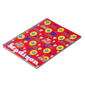 Notitieboek, #9 Happy 9th Birthday Notities rood Notitieboek (Linkerzijde)