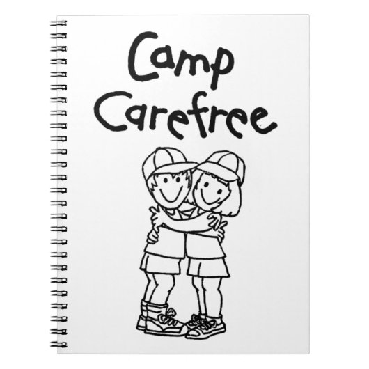 Notitieboek aan spiraalzijde | Camp Carefree (Voorkant)