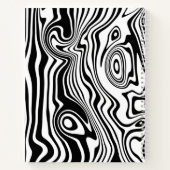 Notitieboek Aangepaste kleuren met Abstracte golve (Achterkant)