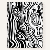 Notitieboek Aangepaste kleuren met Abstracte golve (Voorkant)
