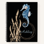 Notitieboek Aangepaste naam Seahorse (Voorkant)