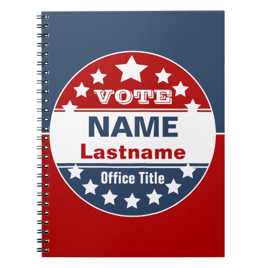 Notitieboek Aangepaste Sjabloon campagne (Voorkant)