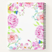 Notitieboek Aangepaste Waterverf bloemen (Achterkant)
