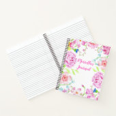 Notitieboek Aangepaste Waterverf bloemen (Binnen)