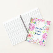 Notitieboek Aangepaste Waterverf bloemen (Binnen)