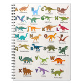 NOTITIEBOEK ABC-dinosaurussen (Voorkant)