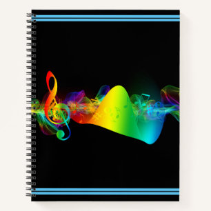 Notitieboek-Abstracte Art Music Print Notitieboek