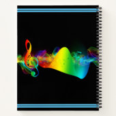 Notitieboek-Abstracte Art Music Print Notitieboek (Achterkant)