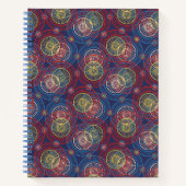 Notitieboek-Abstracte cirkels Notitieboek (Voorkant)