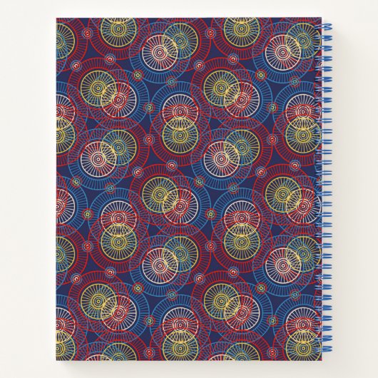 Notitieboek-Abstracte cirkels Notitieboek (Achterkant)