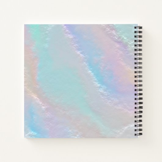 Notitieboek abstracte regenboogtextuur (Achterkant)