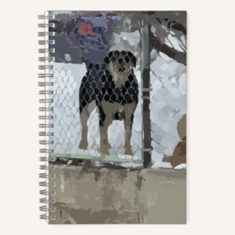 Notitieboek-afgezonderde hond notitieboek