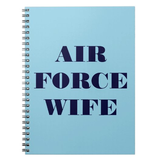 Notitieboek Air Force Wife (Voorkant)