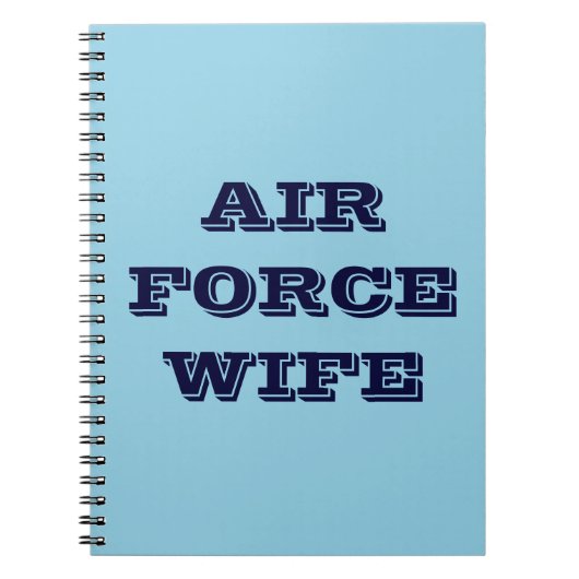 Notitieboek Air Force Wife (Voorkant)
