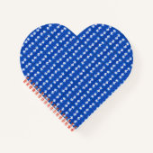 NOTITIEBOEK Amerikaanse vlag Heart Shape (Voorkant)