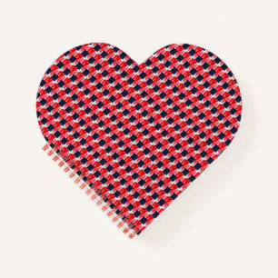 NOTITIEBOEK Amerikaanse vlag Heart Shape