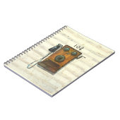 notitieboek antiek wandtelefoon (Linkerzijde)
