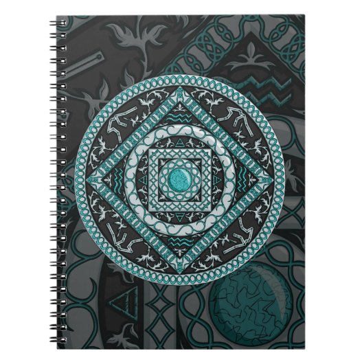 Notitieboek Aquarius Mandala (Voorkant)
