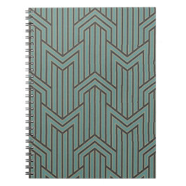 Notitieboek - Art Deco Black & Green
