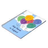 Notitieboek betreffende luchtballonnen (Linkerzijde)