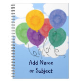 Notitieboek betreffende luchtballonnen (Voorkant)