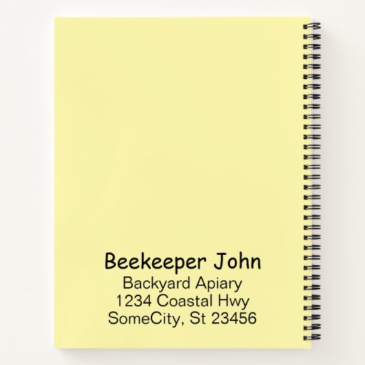 Notitieboek - Bijenteelt Records (Achterkant)