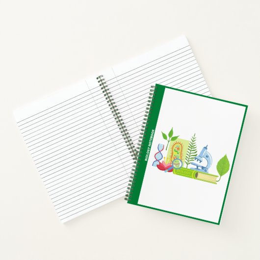 NOTITIEBOEK BIOLOGIE-ICONS (WITTE) (Binnen)