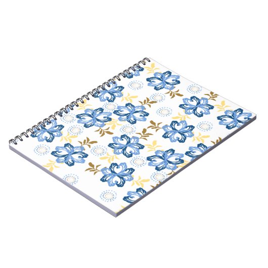 Notitieboek Blauw en goudflens (Linkerzijde)