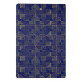 Notitieboek Blauw vierkantje Mini Klembord (Achterkant)