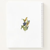 Notitieboek blauwe en groene Floral Wedding Planne (Achterkant)
