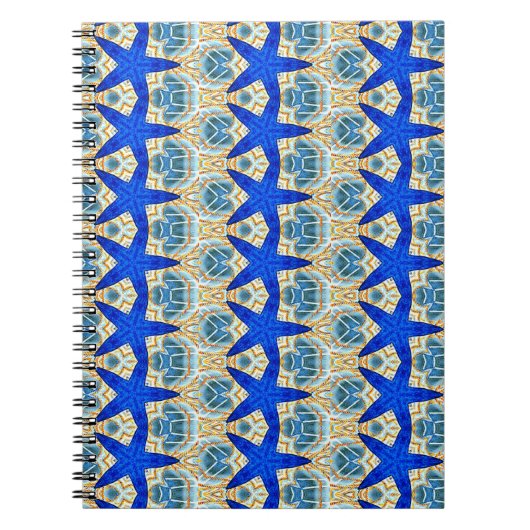 notitieboek blauwe sterren (Voorkant)