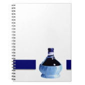 Notitieboek Blauwe wijnfles (Voorkant)