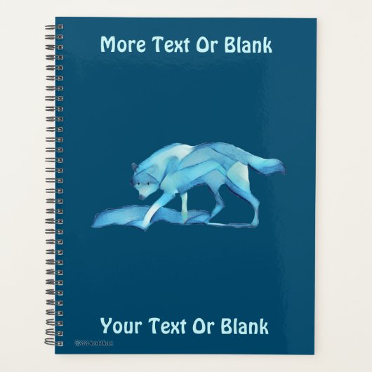 Notitieboek Blauwe Wolf (Voorkant)