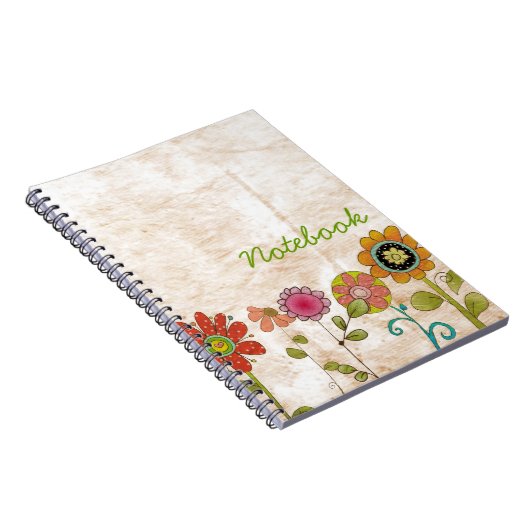 Notitieboek bloemen (Rechterzijde)