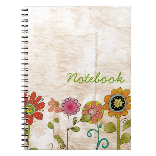 Notitieboek bloemen (Voorkant)